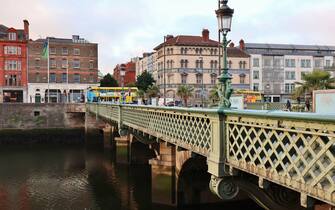 Dublino - Particolare dell'ottocentesco Grattan Bridge