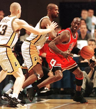 Michael Jordan con la maglia dei Bulls