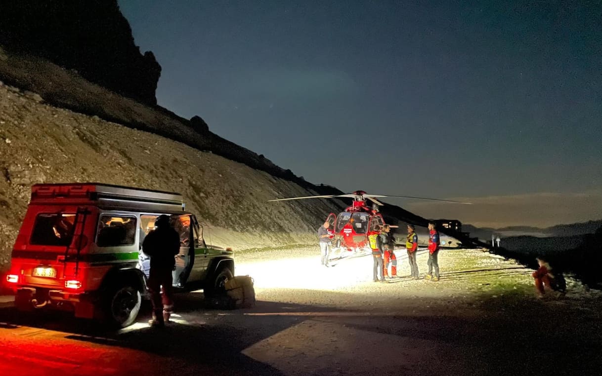 val pusteria incidente con elicottero sul gruppo di fanes