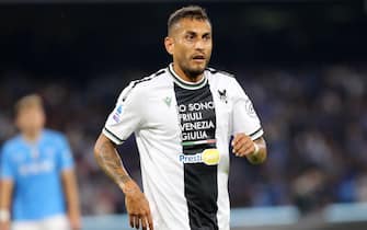 Napoli, Italy. 27th Sep, 2023. Roberto Pereyra of Udinese Calcio looks on during the Serie A match beetween Ssc Napoli and Udinese Calcio at Stadio Maradona on September 28, 2023 in Napoli, Italy . Credit: Marco Canoniero/Alamy Live News