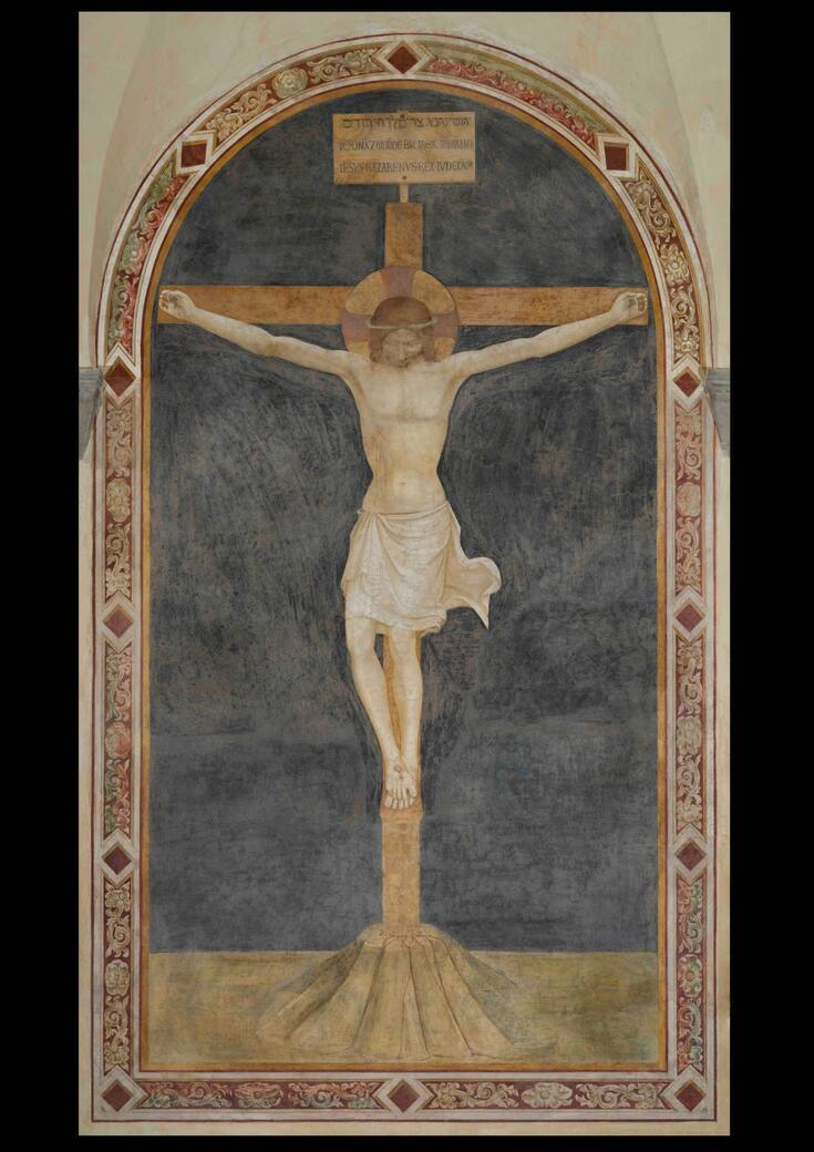 Crocifissione, Beato Angelico, Sala Capitolare, Convento di S. Domenico, Fiesole. Fotografia di Ottaviano Caruso