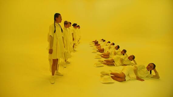 Still from The Oath. Concept and choreography by Annie-B Parson; a film by Alla Kovgan