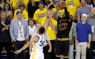 in Game 7 of the 2016 NBA Finals at ORACLE Arena on June 19, 2016 in Oakland, California. NOTE TO USER: User expressly acknowledges and agrees that, by downloading and or using this photograph, User is consenting to the terms and conditions of the Getty Images License Agreement. 