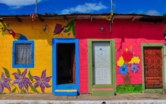 Beautiful colored houses of Apaneca, El Salvador