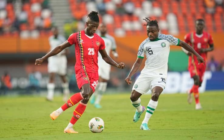 Edgar Ié (a sinistra) in Coppa d'Africa con la Guinea-Bissau