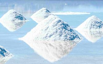 Salt lake Uyuni in Bolivia