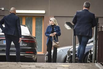 Silvio Berlusconi's daughter Barbara arrives at San Raffaele hospital in Milan, Italy, 06 April 2023. Former Italian Prime Minister Silvio Berlusconi will be treated for lung infection and chronic leukemia in the hospital, according to a member of his Forza Italia party.
ANSA/MATTEO CORNER