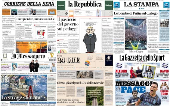 le prime pagine dei quotidiani di oggi 5 luglio la rassegna stampa di sky tg24