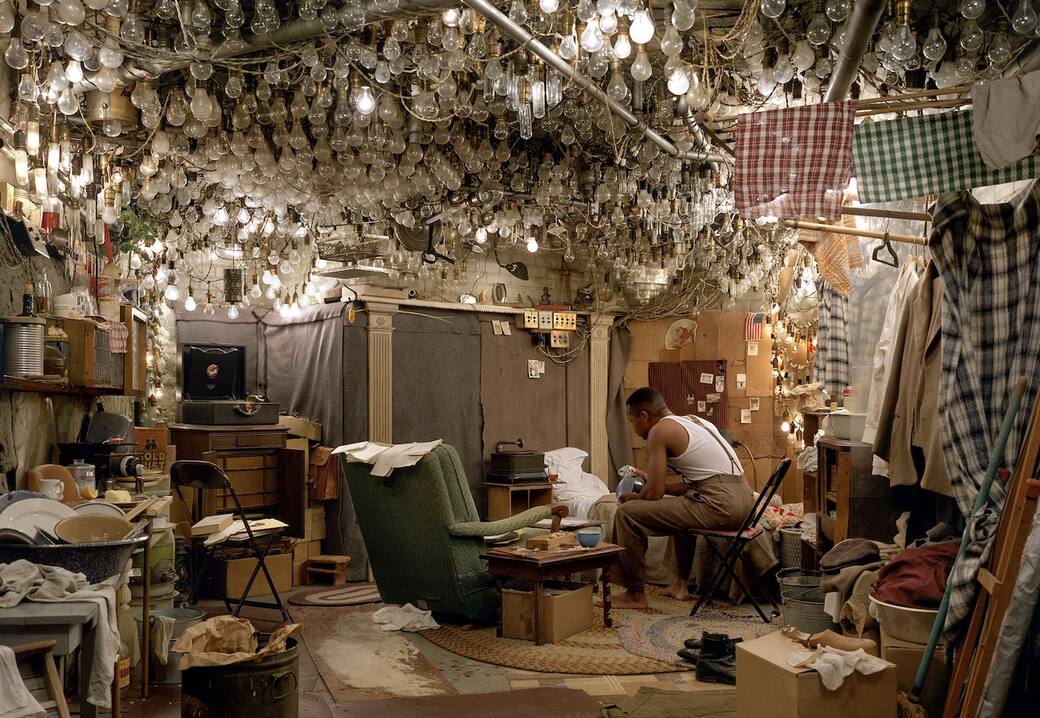 Jeff Wall, After 'Invisible Man' by Ralph Ellison, the Prologue, 1999-2001