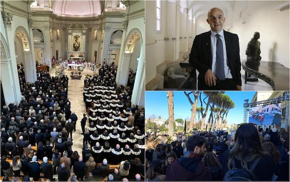 folla ai funerali di giovanni scambia il luminare di ginecologia oncologica