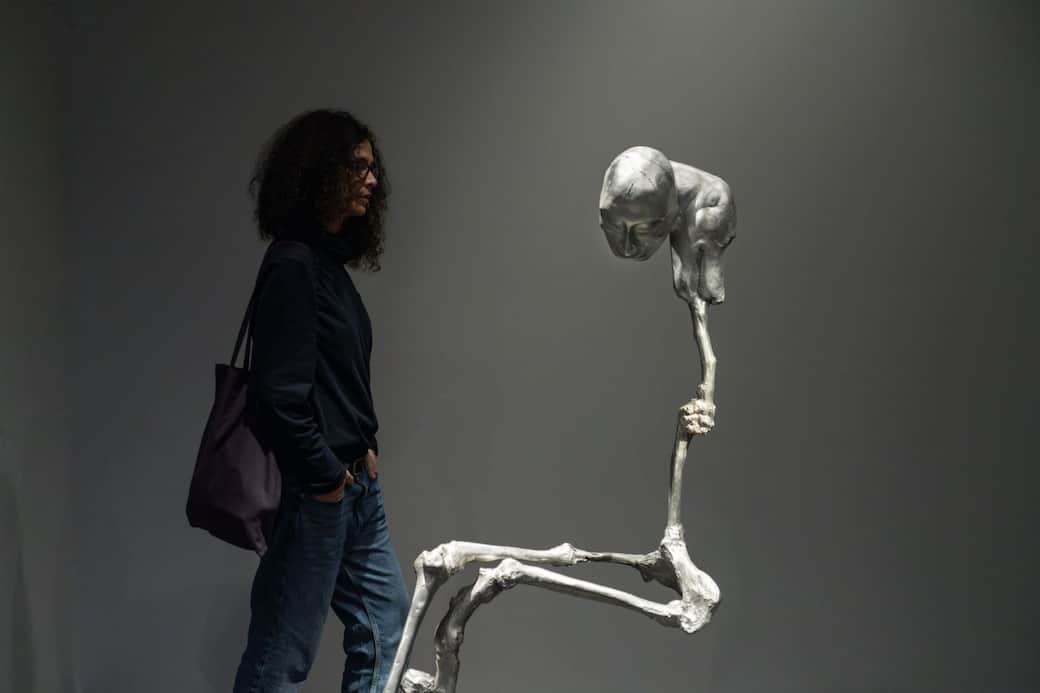 Giulia Cenci: the hollow men, exhibition views, Firenze, Palazzo Strozzi, Project Space, 2025. Photo Ela Bialkowska, OKNO Studio. Courtesy Fondazione Palazzo Strozzi, Firenze.