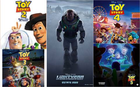 Le locandine dei sequel di Toy Story