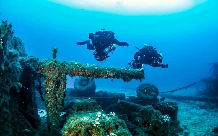 Uno dei relitti ritrovati al largo di Lampedusa