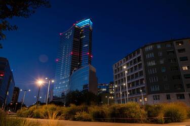 Il Belvedere di Palazzo Lombardia illuminato di azzurro per celebrare Marcell Jacobs e Gianmarco Tamberi rispettivamente vincitori dei 100m e del salto in alto alle Olimpiadi di Tokyo, Milano, 01 agosto 2021.
ANSA/UFFICIO STAMPA
+++ ANSA PROVIDES ACCESS TO THIS HANDOUT PHOTO TO BE USED SOLELY TO ILLUSTRATE NEWS REPORTING OR COMMENTARY ON THE FACTS OR EVENTS DEPICTED IN THIS IMAGE; NO ARCHIVING; NO LICENSING +++