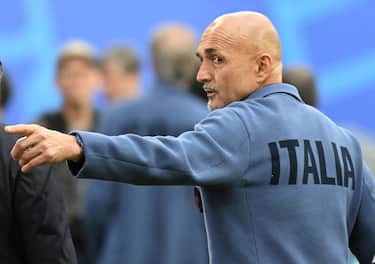 Italyís head coach Luciano Spalletti durign a Walk Around at the Lepzig Stadium, Germany, 23 June 2024. Italy will play theirsthird Group B match at the UEFA EURO 2024 against Croatia on 24 June. ANSA/DANIEL DAL ZENNARO