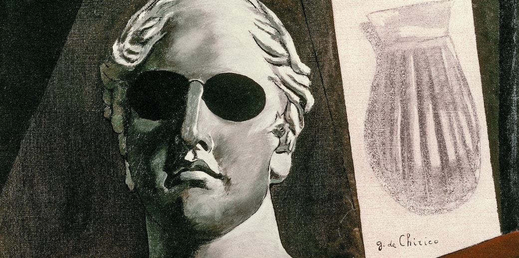 Un dettaglio della copertina de “L’altra modernità. De Chirico, Savinio e l’arte metafisica”