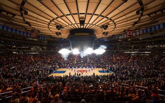 NEW YORK, NY - OCTOBER 29:  A general view of Madison Square Garden before the Memphis Grizzlies game against the New York Knicks on October 29, 2016 in New York City, New York.  NOTE TO USER: User expressly acknowledges and agrees that, by downloading and or using this photograph, User is consenting to the terms and conditions of the Getty Images License Agreement. Mandatory Copyright Notice: Copyright 2016 NBAE  (Photo by Reid Kelley/NBAE via Getty Images)