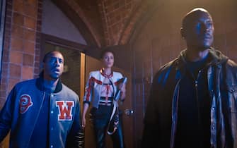USA. Nathalie Emmanuel, Tyrese Gibson and Ludacris in a scene from the (C)Universal Pictures new movie:  Fast X (2023).
Plot: Dom Toretto and his family are targeted by the vengeful son of drug kingpin Hernan Reyes.
 Ref: LMK110-J8797-240223
Supplied by LMKMEDIA. Editorial Only.
Landmark Media is not the copyright owner of these Film or TV stills but provides a service only for recognised Media outlets. pictures@lmkmedia.com