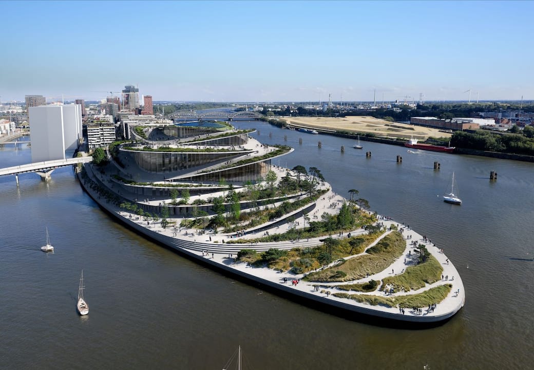 New Hamburg State Opera, NHO concept coastal. Render by Yanis Amasri