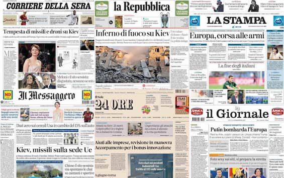 le prime pagine dei quotidiani di oggi 29 agosto la rassegna stampa