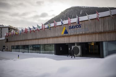 View of the congress center, venue of the World Economic Forum in Davos, Switzerland, 25 January 2021. The World Economic Forum (WEF) was scheduled to take place in Davos. ANSA/GIAN EHRENZELLER
