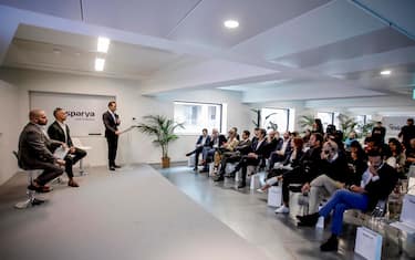 Inaugurazione del primo centro Insparya Hair Company in Italia in via Witgens a Milano, 14 novembre 2022.ANSA/MOURAD BALTI TOUATI