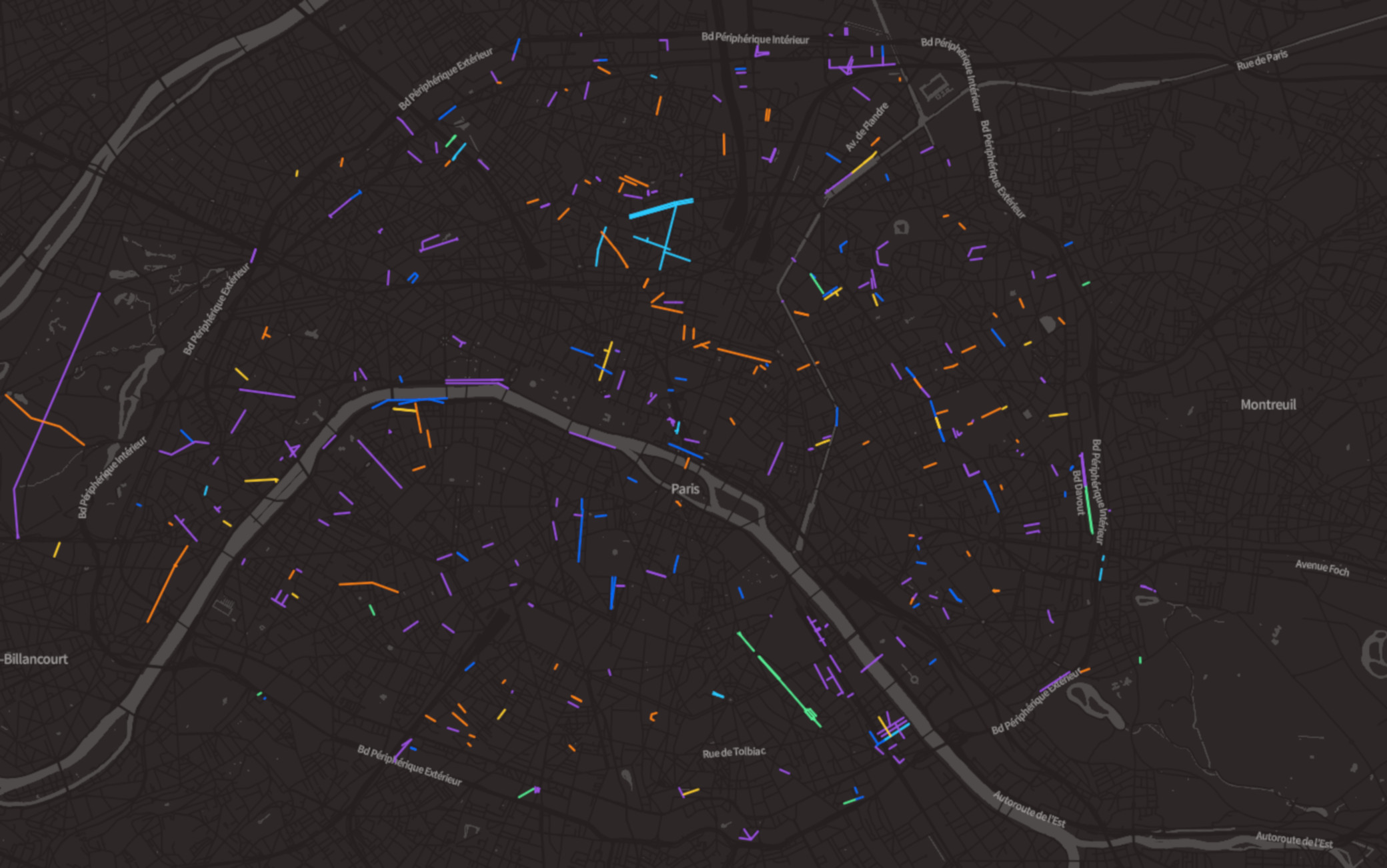 La mappa di Parigi