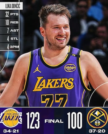DENVER NUGGETS-LOS ANGELES LAKERS 100-123