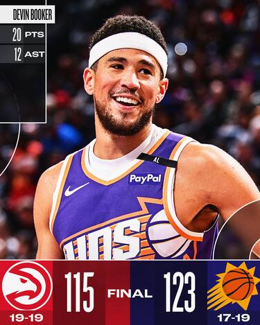 PHOENIX SUNS-ATLANTA HAWKS 123-115
