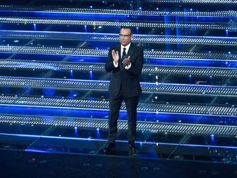 Sanremo, 75° Festival della Canzone Italiana 2025 - Seconda Serata. Nella  foto Carlo Conti,