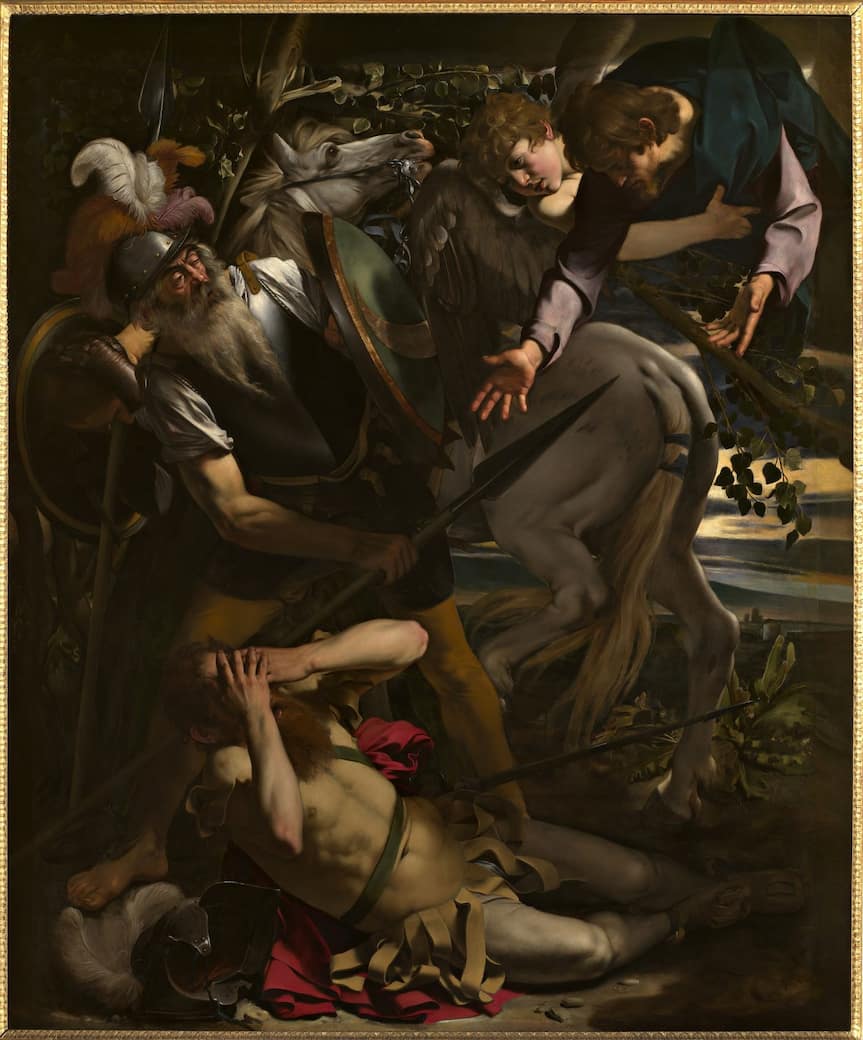 Michelangelo Merisi detto Caravaggio, Conversione di S. Paolo (dopo il restauro), 1600 - 1601. Foto Scala, Firenze