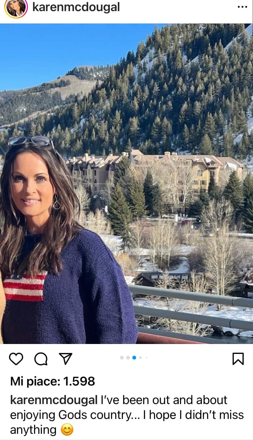 Il post di Karen McDougal