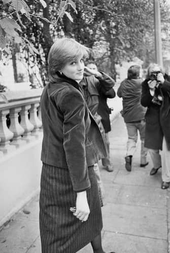 Nineteen year-old Lady Diana Spencer (1961 - 1997, later Diana, Princess of Wales), fiancee to the Prince of Wales, in London, UK, 12th November 1980. (Photo by John Minihan/Evening Standard/Hulton Archive/Getty Images)