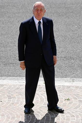 Gianni Letta durante i Funerali di Stato di Arnaldo Forlani, Roma, 10 luglio 2023. ANSA/RICCARDO ANTIMIANI