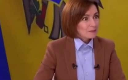 Moldavia, sisma in diretta tv: la reazione della presidente Maia Sandu