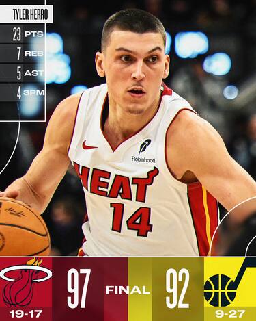 UTAH JAZZ-MIAMI HEAT 92-97