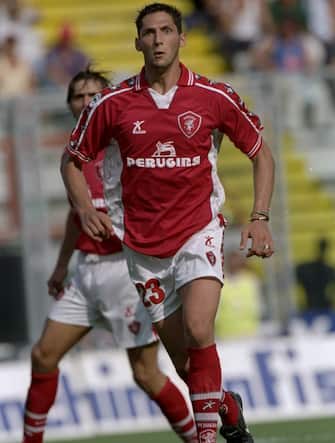 18 Sep 1999:  Marco Materazzi of Perugia in action during the Italian Serie A match between Perugia and Cagliari played at the Stadio Renato Curi, Perugia, Italy. The game finished in a 3-0 win for Perugia. \ Mandatory Credit: Claudio Villa /Allsport