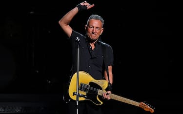 ATLANTA, GEORGIA - FEBRUARY 03: Bruce Springsteen performs onstage during the Bruce Springsteen and The E Street Band 2023 tour at State Farm Arena on February 03, 2023 in Atlanta, Georgia. (Photo by Paras Griffin/Getty Images)