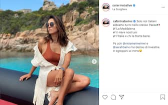 Caterina Balivo in Sardegna