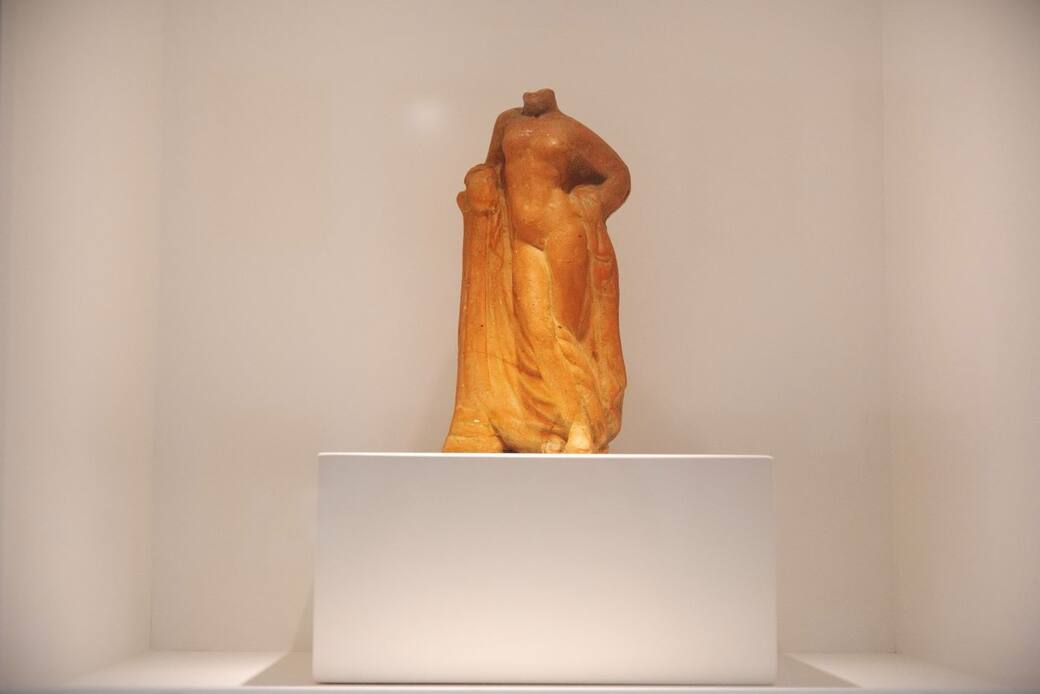 Vista dell’allestimento della mostra Cyprea: la rete di Afrodite. Credits: foto di Giuseppe Asciutto e Sonia Cogliandro