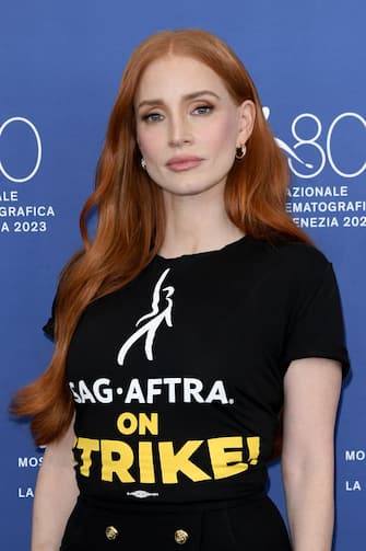 80th Venice Film Festival 2023, Photocall film “Memory” . Pictured: Jessica Chastain