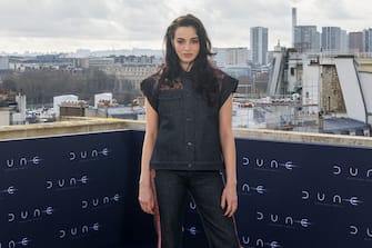 PARIS, FRANCE - FEBRUARY 12: Souheila Yacoub attends the "Dune 2" Photocall at Shangri La Hotel on February 12, 2024 in Paris, France. (Photo by Marc Piasecki/Getty Images)