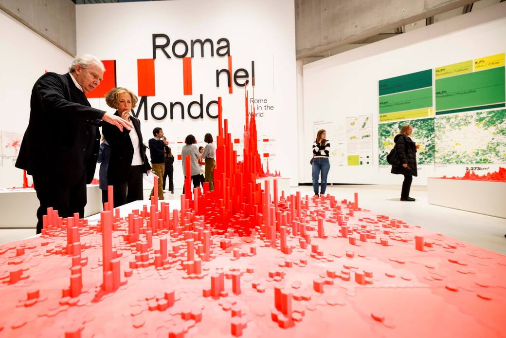 Installation view Roma nel mondo,  MAXXI. Ph MUSA