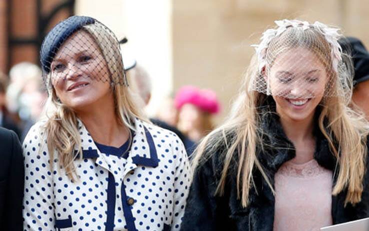 Kate Moss con la figlia al matrimonio di Eugenia di York - Getty Images