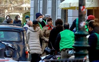 Riprese Film Gucci via festa del perdono