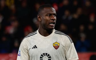 AS Roma's defender Evan Ndicka during the Italian Serie A soccer match between AC Monza and AS Roma at U-Power Stadium in Monza, Italy, 2 March 2024. ANSA / ROBERTO BREGANI