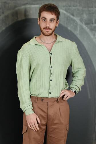 Italian actor Federico Cesari during the photocall for the presentation of the film L'ultima volta che siamo stati bambini. Rome (Italy), September 5th, 2023 (Photo by Marilla Sicilia/Archivio Marilla Sicilia/Mondadori Portfolio via Getty Images)