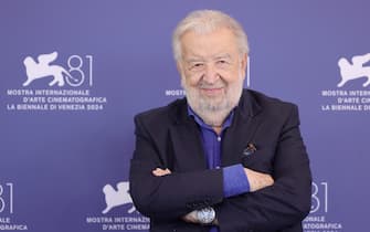 VENICE, ITALY - SEPTEMBER 07: Director Pupi Avati attends the "L'Orto Americano" photocall during the 81st Venice International Film Festival at Palazzo del Casino on September 07, 2024 in Venice, Italy. (Photo by Andreas Rentz/Getty Images)