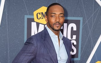 Anthony Mackie attends the 2022 CMT Music Awards at Nashville Municipal Auditorium on April 11, 2022 in Nashville, Tennessee. Photo: Ed/imageSPACE/Sipa USA