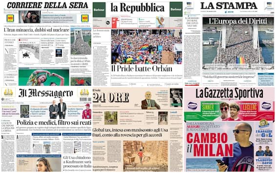 Le prime pagine dei quotidiani di oggi 29 giugno: la rassegna stampa di Sky TG24